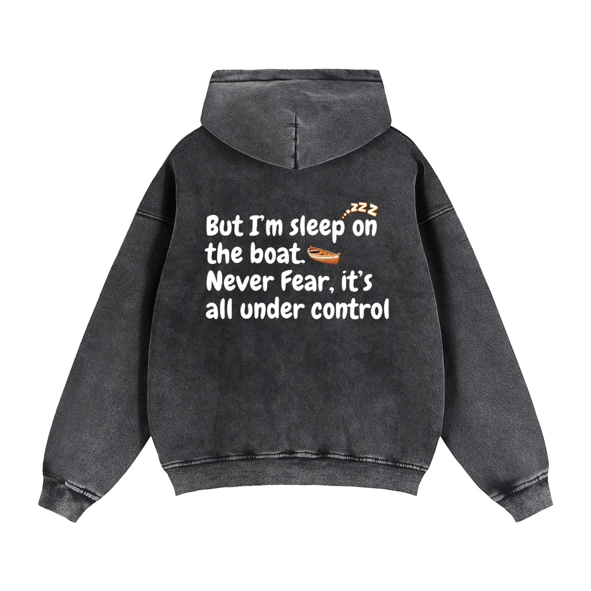 Zip-Through Boxy Fleece Hoodie