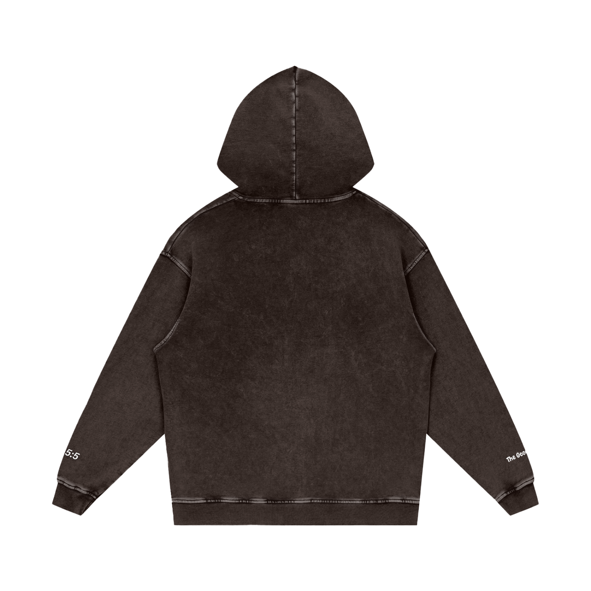 Snow Washed Loose Cotton Hoodie